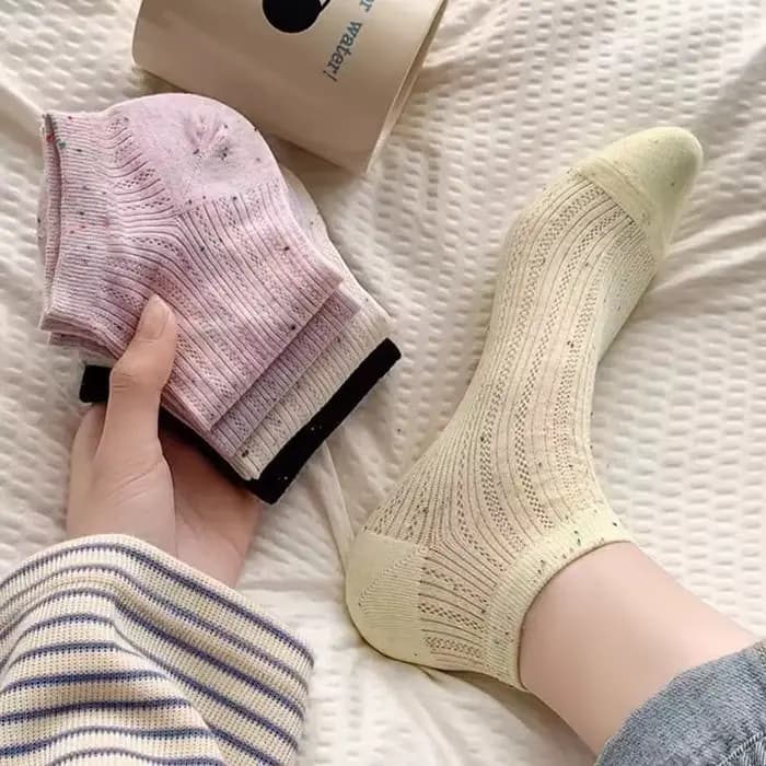 Chaussettes courtes en coton pour femmes