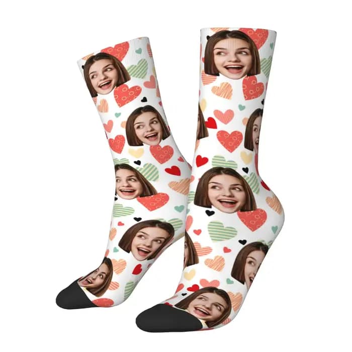 Chaussettes personnalisées avec photo