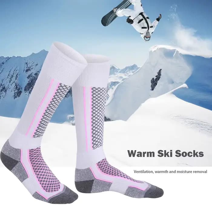 Chaussettes de ski épaissies unisexes pour hommes et femmes
