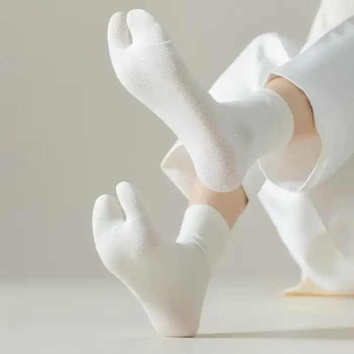 Chaussettes Tabi Parker de style japonais pour hommes et femmes