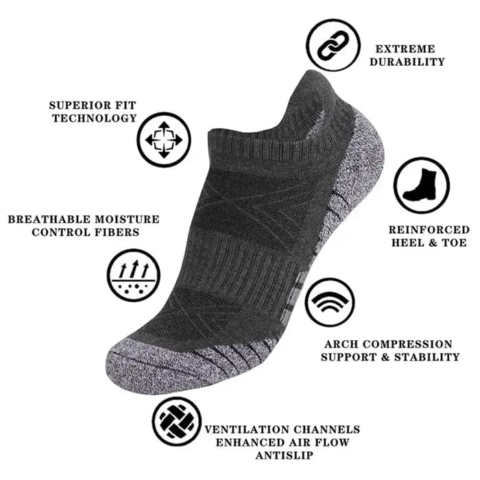 Chaussettes basses en coton pour hommes et femmes