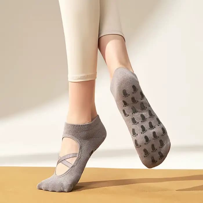 Chaussettes de Yoga en Silicone pour femmes