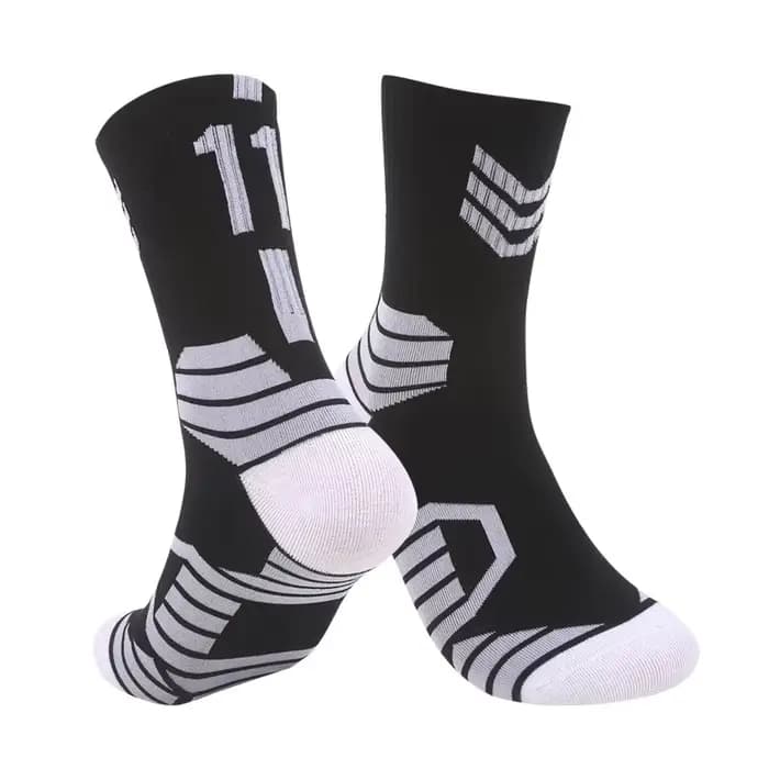 Chaussettes de basket-ball mi-baril coton