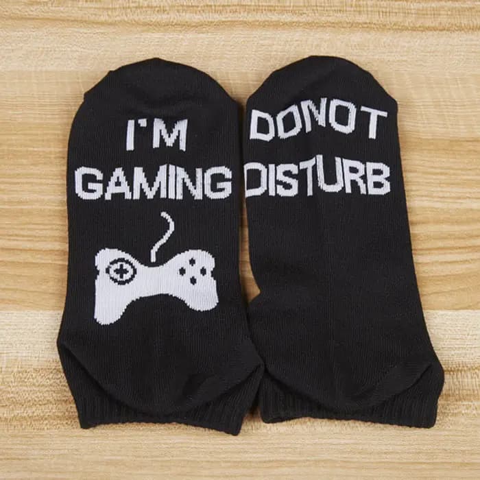 Chaussettes fantaisie unisexes, ne pas déranger, je suis de jeu, chaussettes imprimées avec lettres amusantes, nouveau