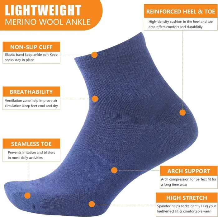 90% laine mérinos chaussettes pour hommes femmes doux