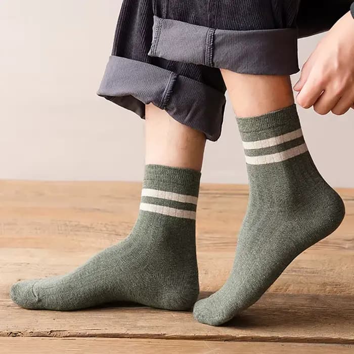 Chaussettes pour hommes 100% coton, rayures noires et blanches, style mode, chaussettes de sport, skateboard, streetwear, Happy Long Sox, chaussettes courtes