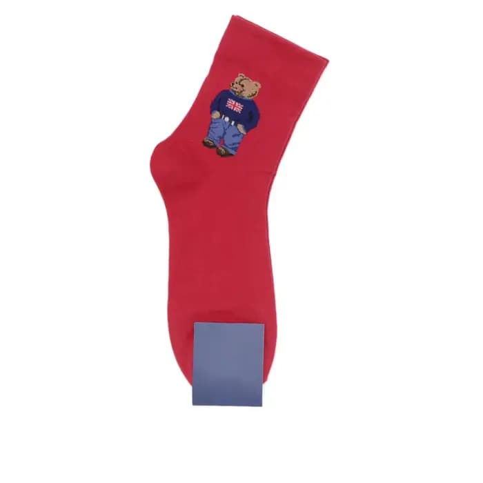 Chaussettes de dessin animé Gentleman Bear pour hommes