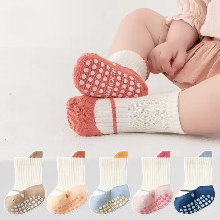 3 paires/lot chaussettes pour enfants pour filles garçons coton doux enfant en bas âge plancher maison