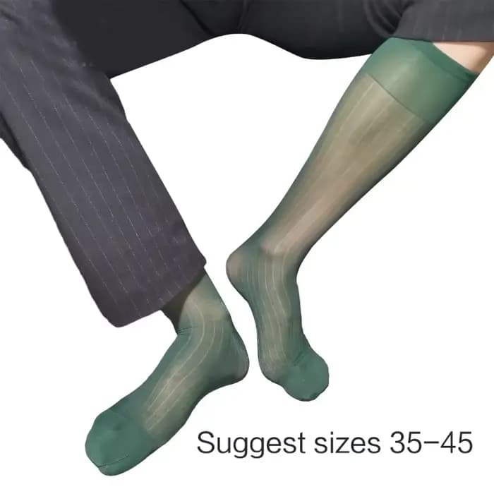 Chaussettes fines en soie pour hommes