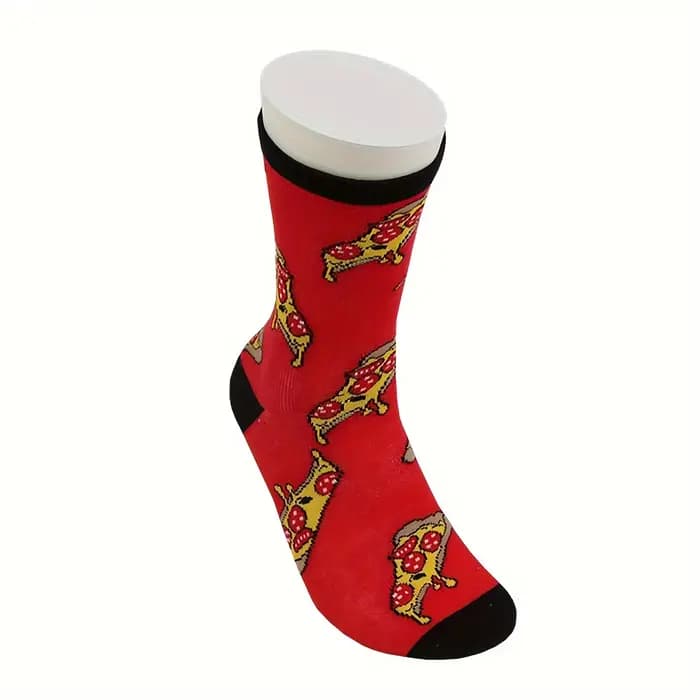 1 Paire de Chaussettes Créatives en Coton Mi-Mollet