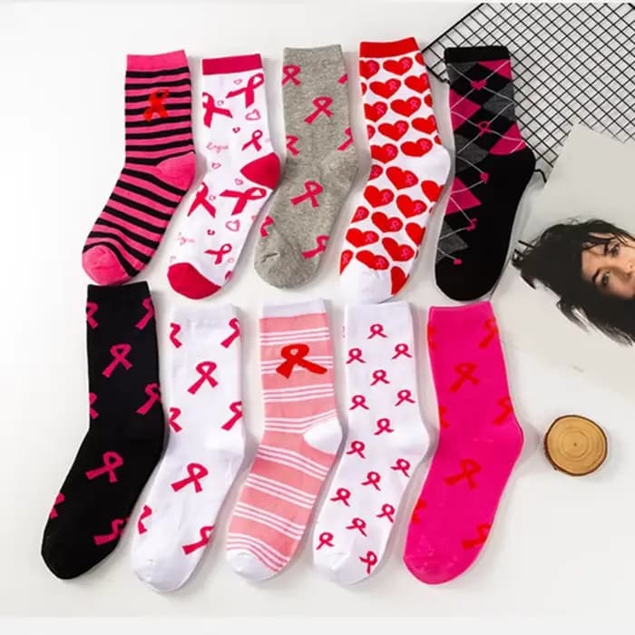 Chaussettes sensibilisation au du sein pour femmes