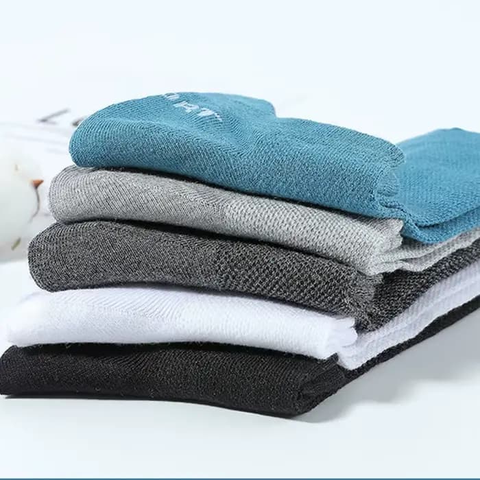 5 paires de chaussettes courtes en coton pour hommes et femmes
