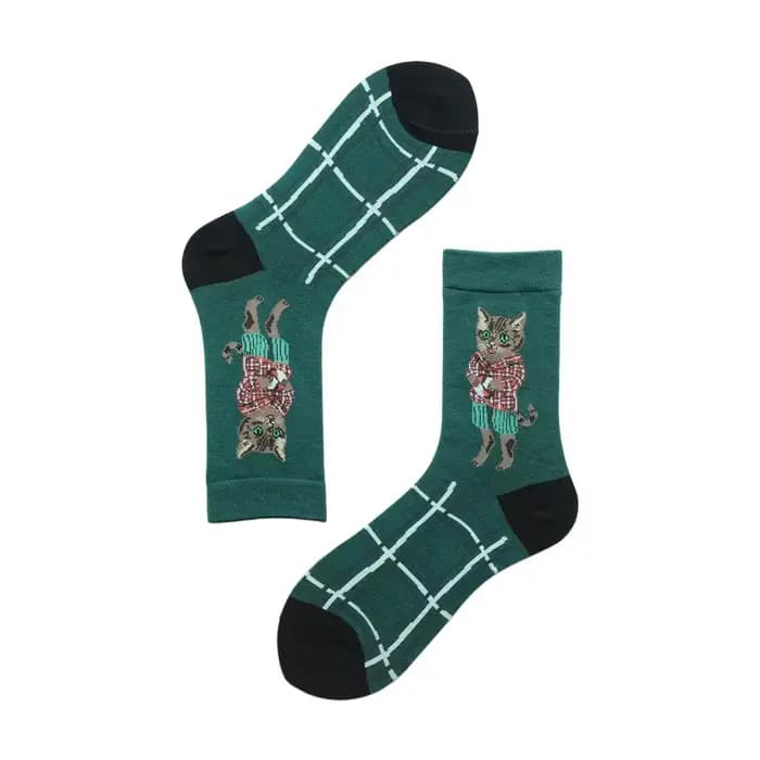 Forêt conte de fées chaussettes automne