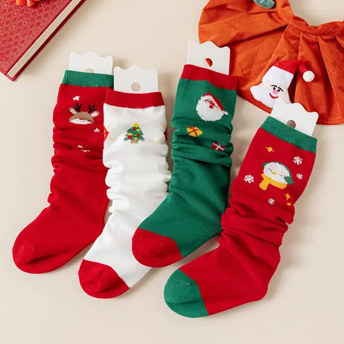 Chaussettes hautes de noël pour enfants