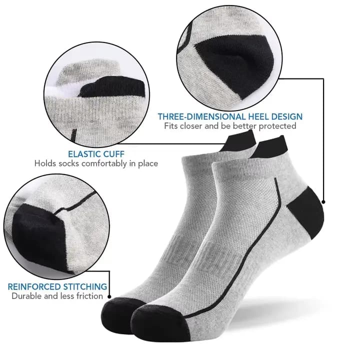 HSS Chaussettes Courtes en Coton Biologique pour Homme