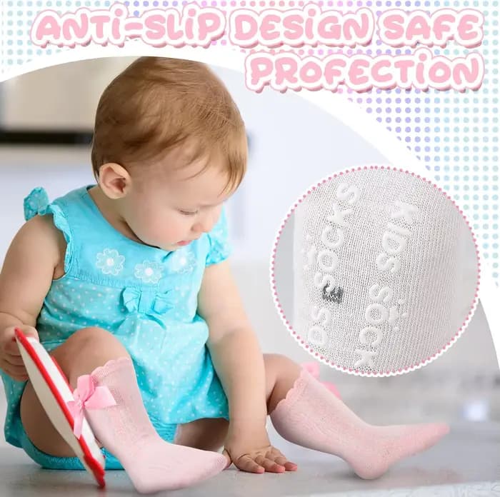 Chaussettes hautes pour bébés filles