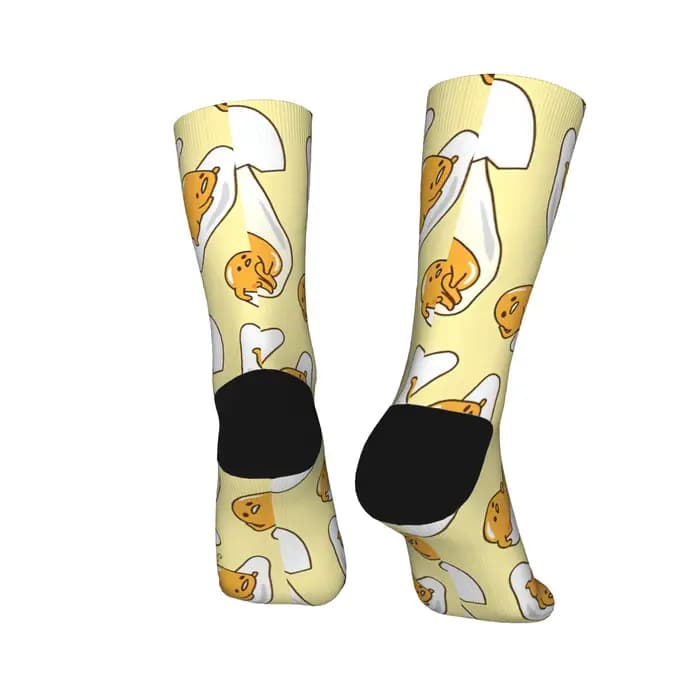 Chaussettes Gudetamas mignonnes, bas coréens pour hommes, chaussettes de sport chaudes et douces, Design d'hiver, antidérapantes