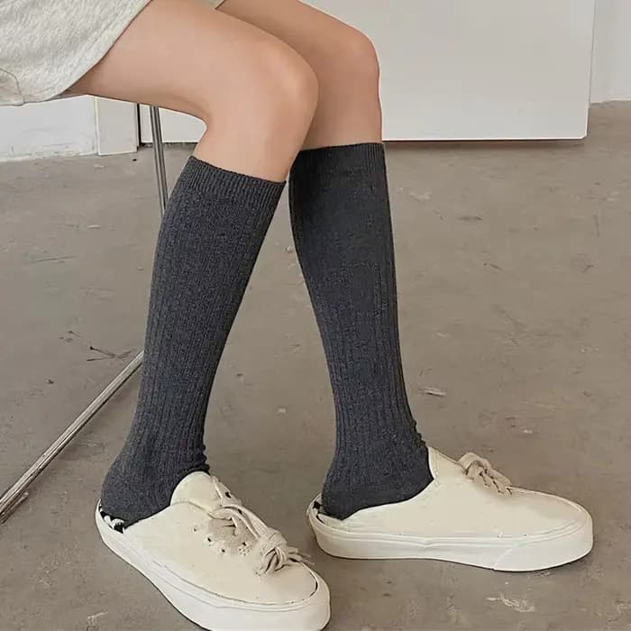 Ogo-Chaussettes longues en coton pour femme