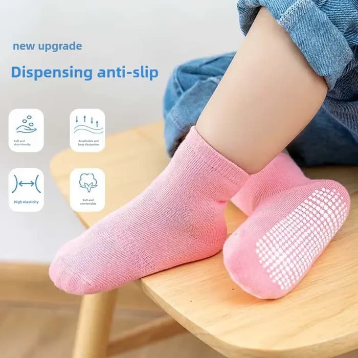6 paires de chaussettes antidérapantes pour enfants