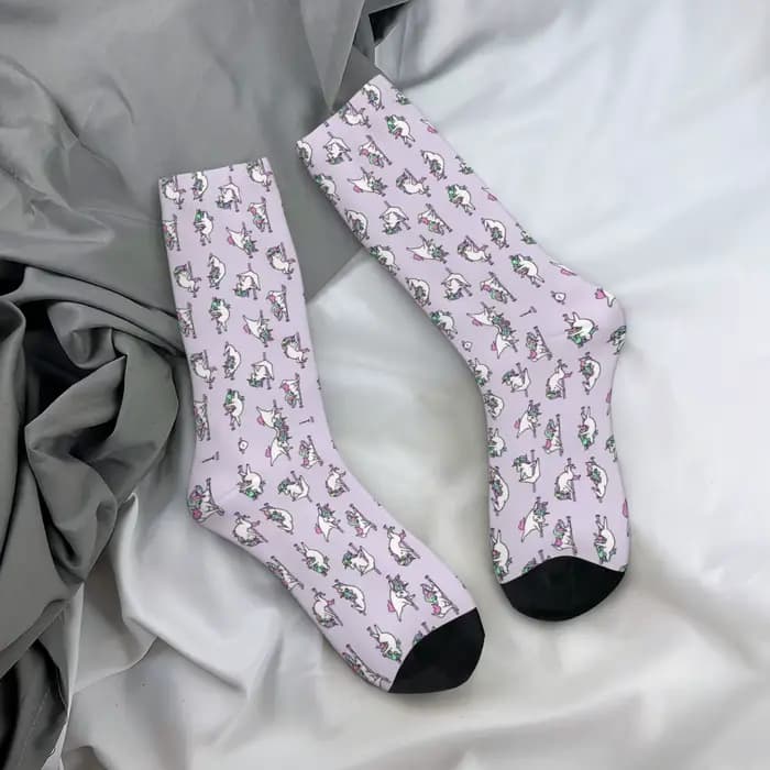 Chaussettes sulfAbsorbantes de la Transpiration pour Homme et Femme, Bas Toutes Saisons, Cadeau d'Anniversaire, Nairobi Orn Pole PhtalClub, Harajuku