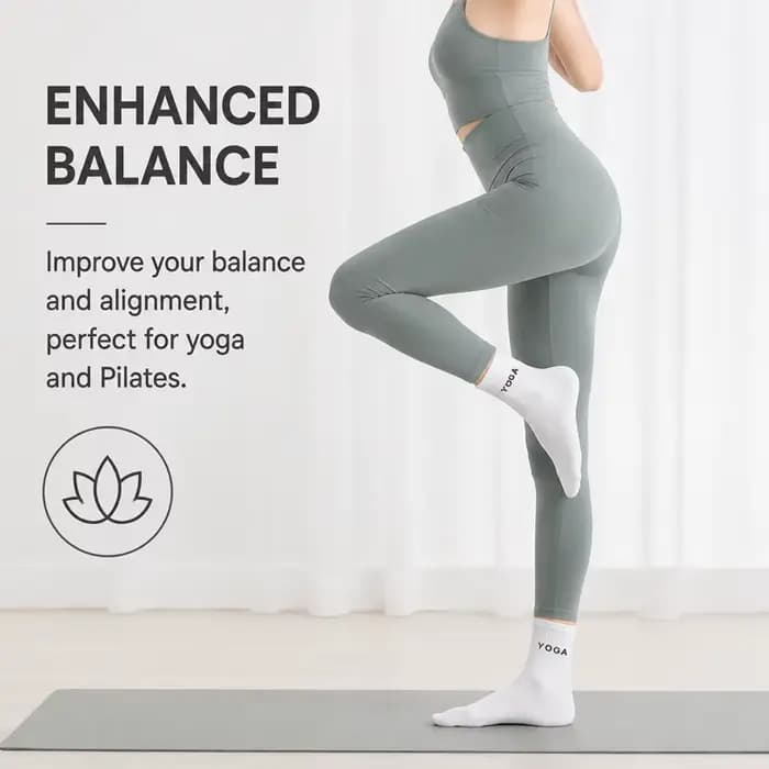 Chaussettes de Pilates antidérapantes pour femmes, 5 paires de chaussettes de yoga, de ballet, de barre, d'hôpital, de gym et d'athlétisme pour femmes