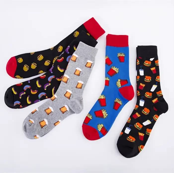 Chaussettes Happy Cartoon pour hommes