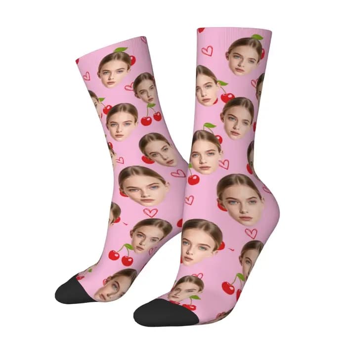 Chaussettes personnalisées avec photo du visage