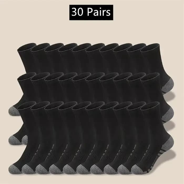 10/20/30 paires de chaussettes de travail pour hommes de haute qualité unisexe respirant basket-ball antidérapant