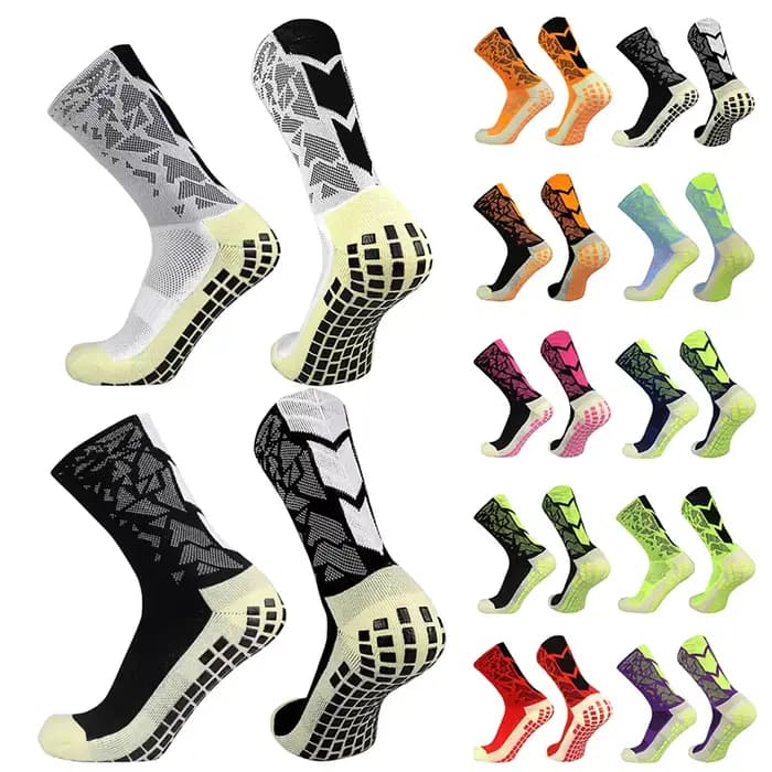 Chaussettes de Football antidérapantes en Silicone Takraw hommes femmes Sport basket-ball Grip