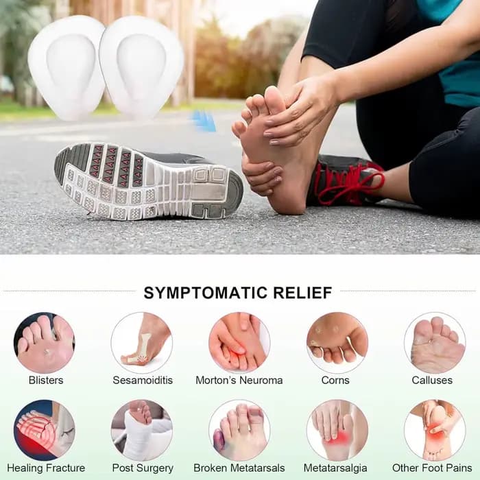 1 paire de coussinets pour l'avant-pied, soulage la douleur, semelles orthopédiques en Silicone, Anti-usure, coussin de pied, soins pour chaussures, produits