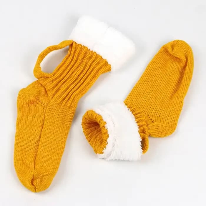 Tasse de bière 3D chaussettes tricotées hommes rembourrés chaud mi-mollet
