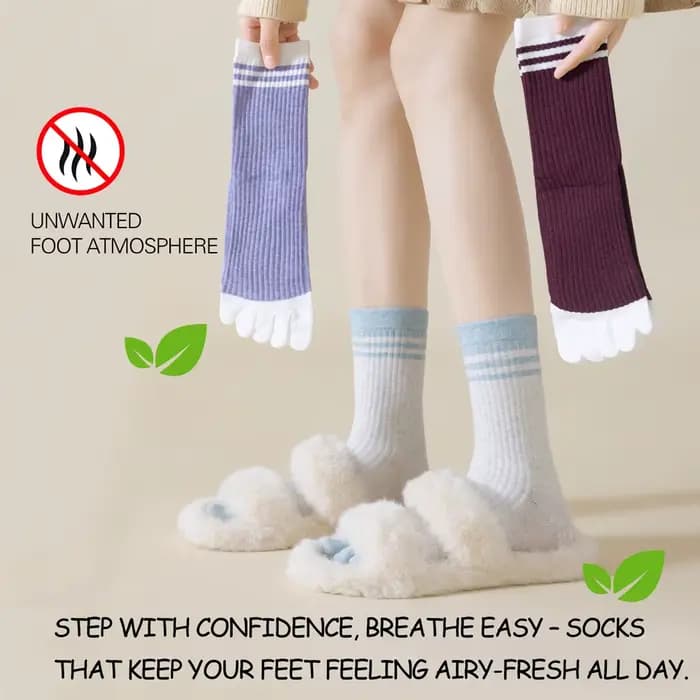 1 paires de chaussettes à orteils pour femmes