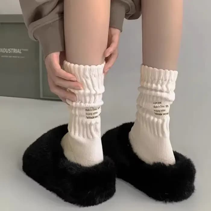 Chaussettes Vintage Cool Soft Letter
