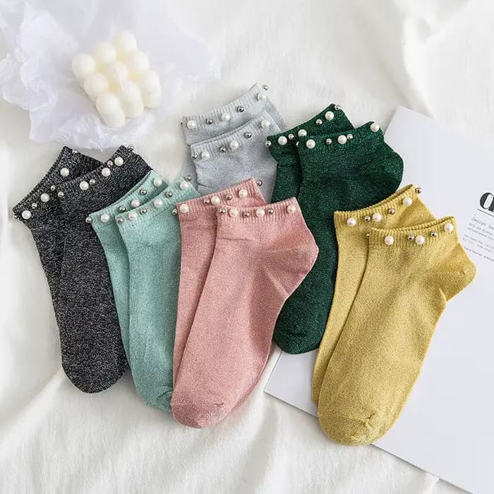 Chaussettes cheville style coréen coton femmes designer rose paillettes calcetines harajuku femme skarpetki noir meias mulher meia mujer