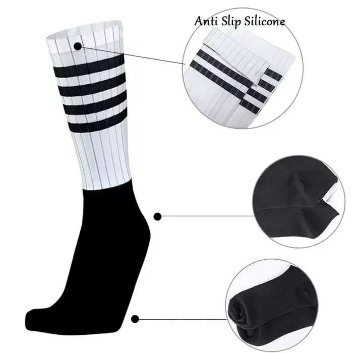Chaussettes de sport coordonnantes sans couture pour hommes et femmes