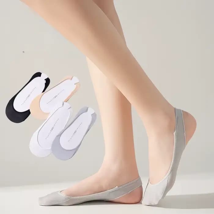 Chaussettes invisibles pour femmes, antidérapantes en silicone, pour chaussures à talons hauts, en soie glacée fine, demi-palmes, pour l'été