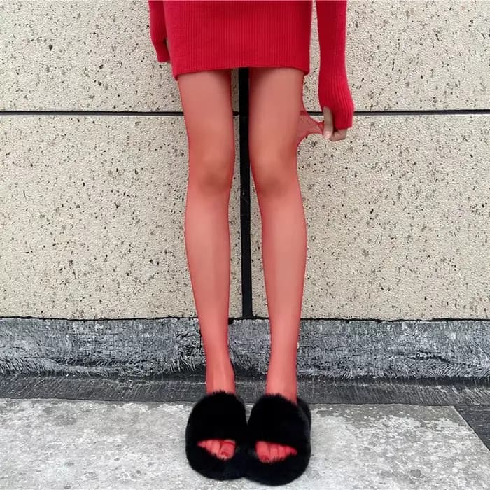 Nouvelles collants rouges pour femme