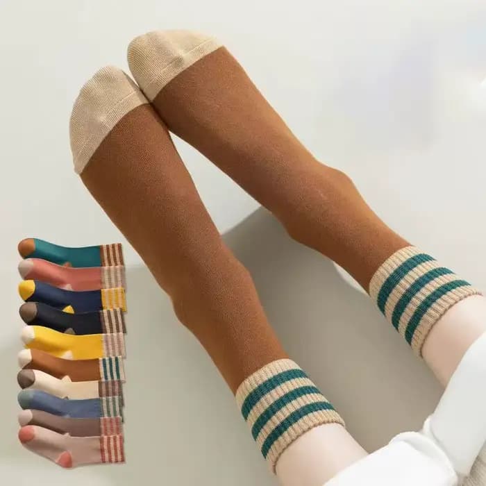 Chaussettes mi-tube en cachemire pour femmes