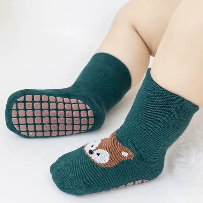 6 paires de chaussettes antidérapantes d'intérieur pour nouveau-nés. Convient aux