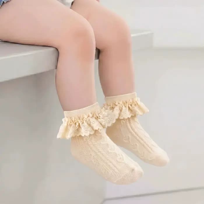 Chaussettes en coton pour bébés filles