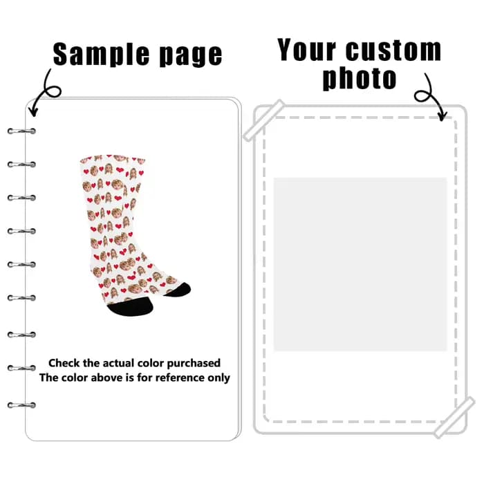 Chaussettes personnalisées avec photo