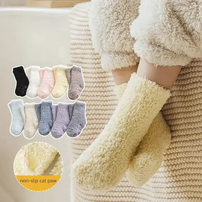 Chaussettes de Noël en coton de dessin animé pour enfants