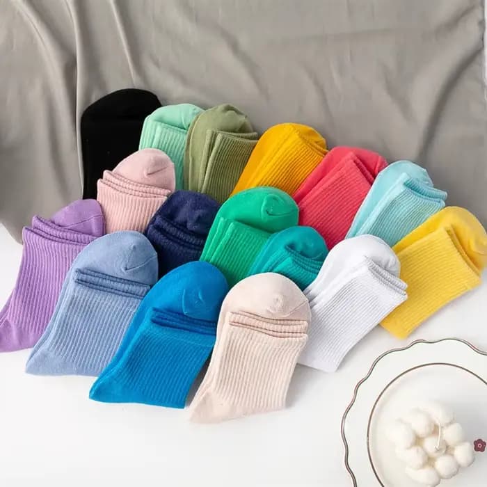 Chaussettes 100 coton pour femmes