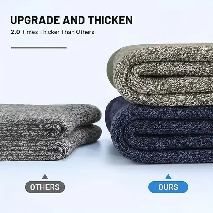 5 paires de chaussettes en laine mérinos pour hommes et femmes