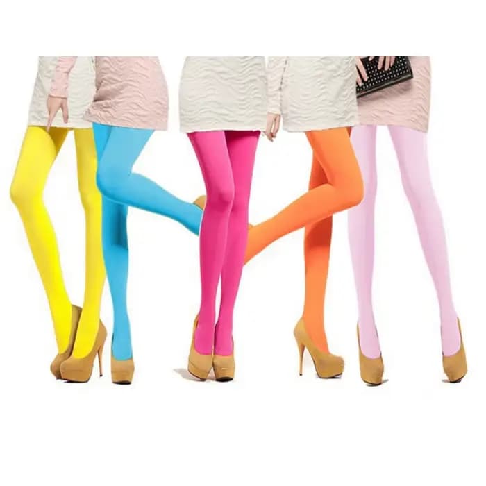 Collants semi-opaques couleur unie