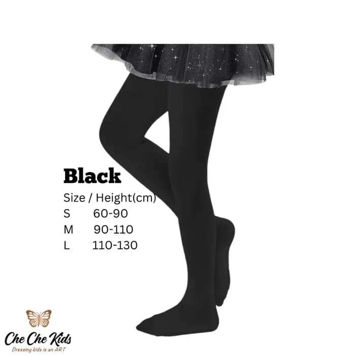 Collants en coton doux pour enfants filles, chaussettes de Ballet fines, chaussettes de danse noires, confortables pour Halloween