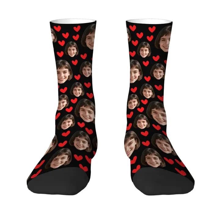 Chaussettes personnalisées avec visage