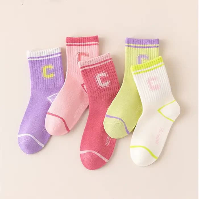 5 paires de chaussettes de sport pour enfants