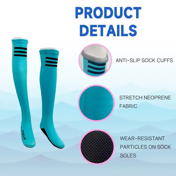 1 paire de chaussettes de plongée longues de 2mm