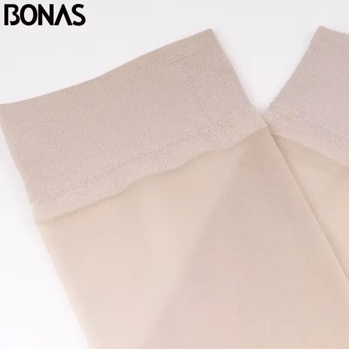 BONAS – chaussettes courtes pour femmes, lot de 5 pièces, 20cm, été, haute élasticité, soie, Nylon, ultra-mince, transparentes